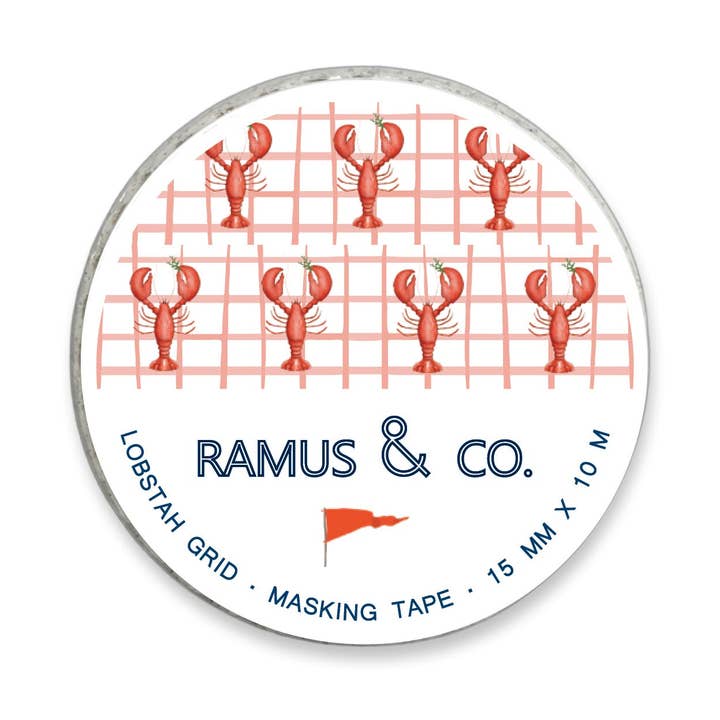 Lobster Grid Masking Tape for wholesale by Ramus & Co.