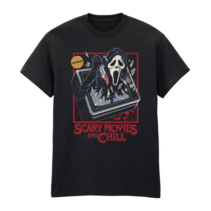 KOLLABORATION GHOSTFACE - GRUSELFILME UND CHILLEN - T-SHIRT für den Großhandel von Heroes Inc. Europe B.V.