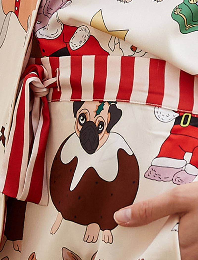 MEHRFACH Verspieltes Tiermuster-Pyjama-Set #2 für den Großhandel auf Faire7