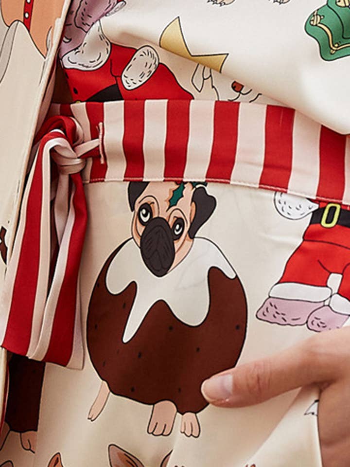 MEHRFACH Verspieltes Tiermuster-Pyjama-Set #2 für den Großhandel auf Faire7