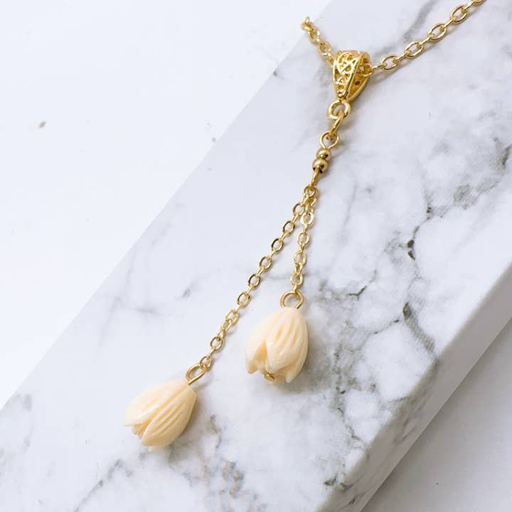 Anela's Jewelry - Wholesale Dangle Earrings - Hamilton Gold Pikake earrings1