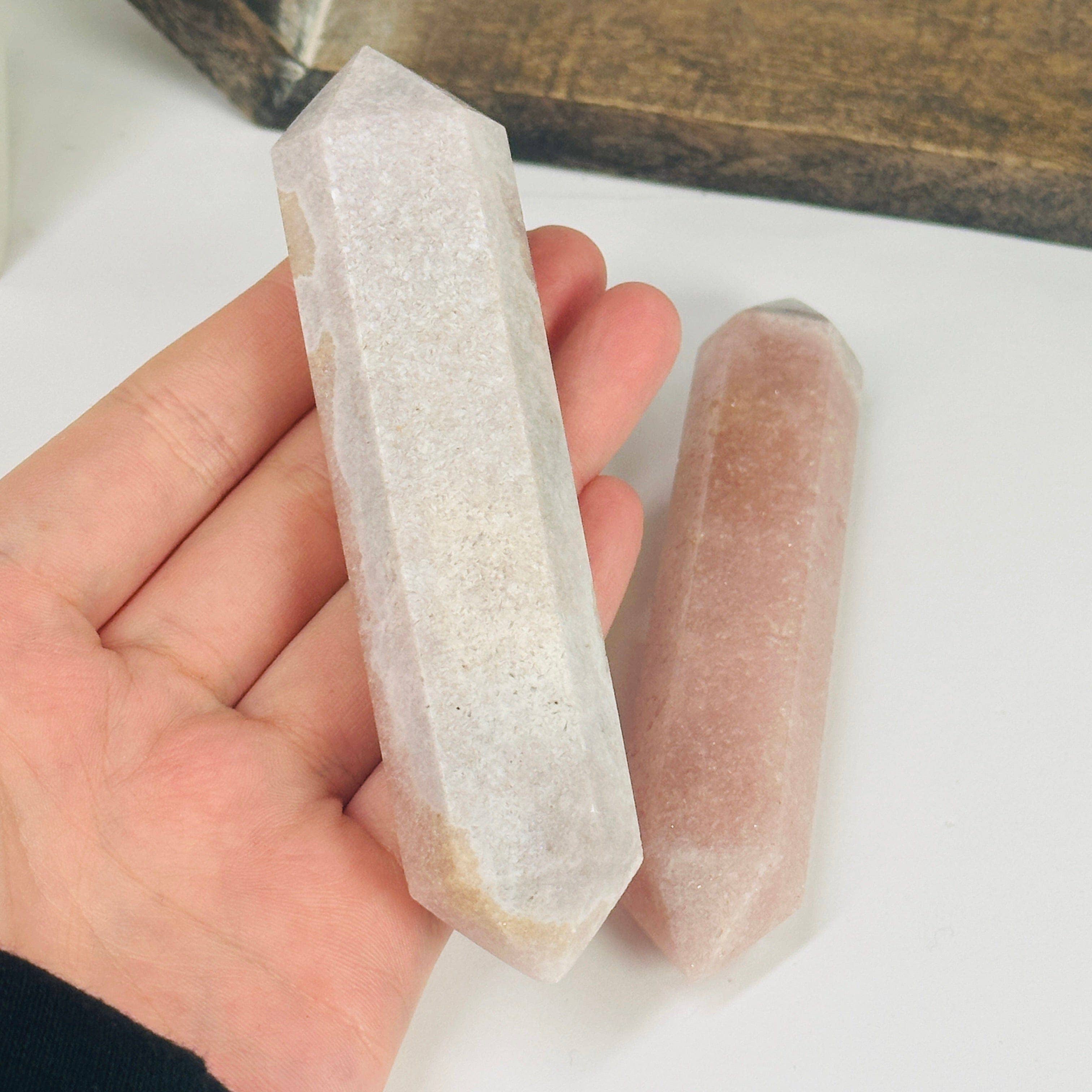 Rock Paradise - Wholesale Spiritual Stone/Crystal - Pink Amethyst Crystal Double Point YOU CHOOSE0