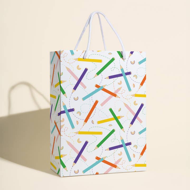 Colorful Pencil Gift Bag for wholesale by paper&stuff