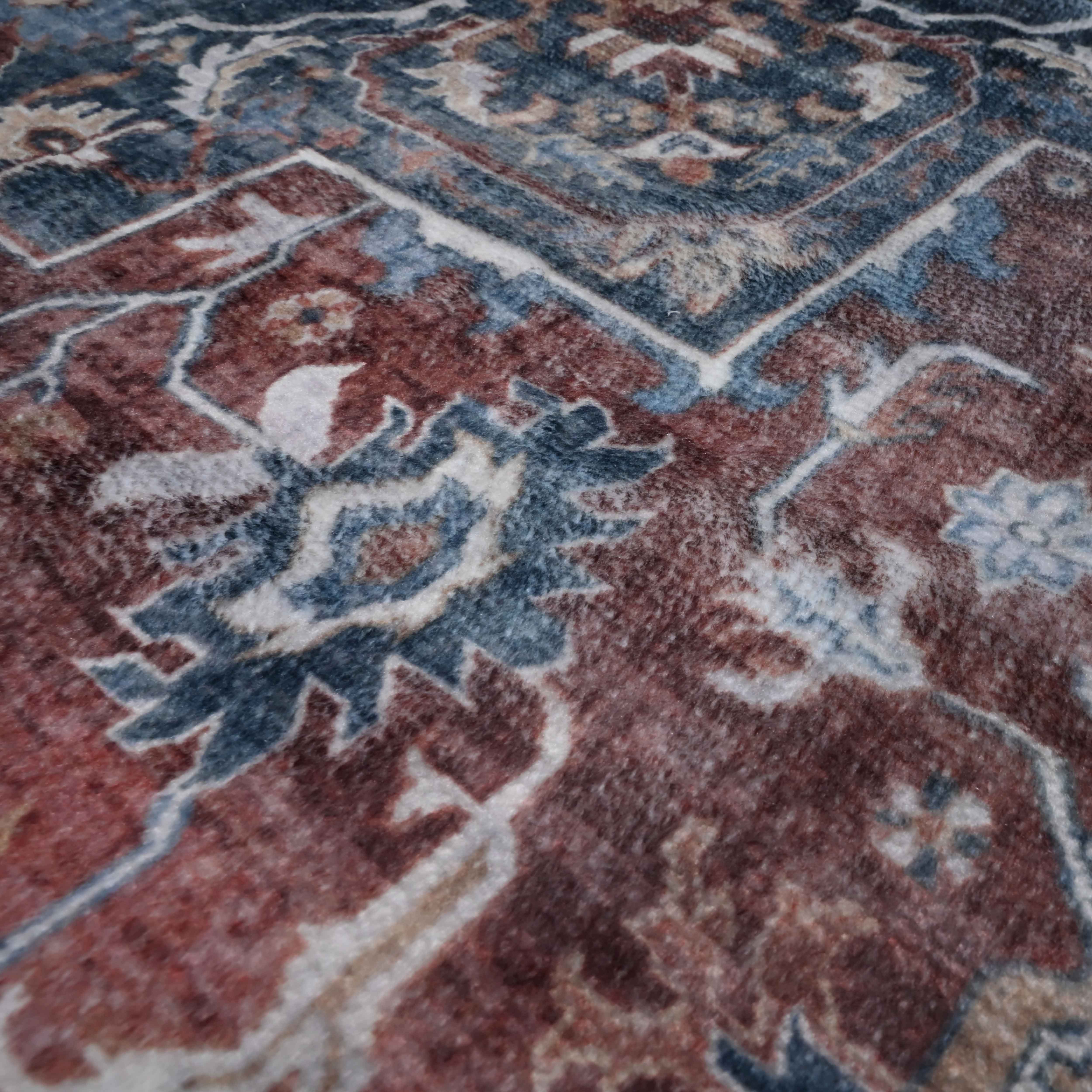 Bed Bath Fashions - Wholesale Area Rug - Bibb Home Washable Flannel Printed Accent Rug with Latex Bac34