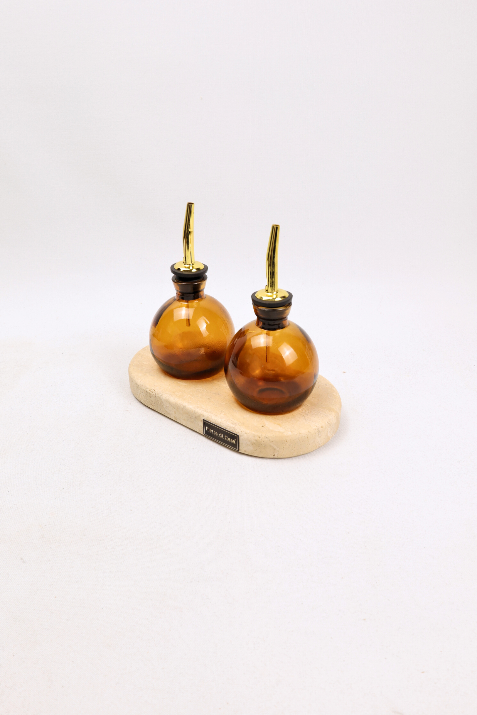 PIETRA DI CASA - Wholesale Oil/Vinegar Dispenser - Stone Oil & Vinegar Cruet Set AILA– Minimalist Table Design0