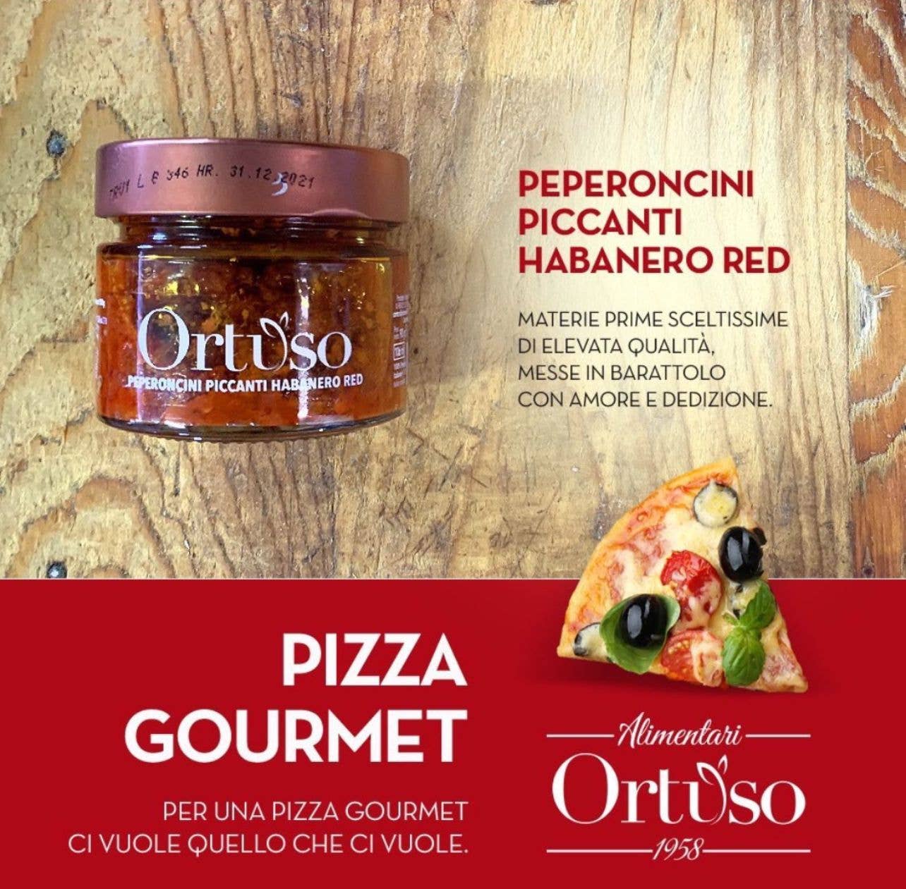 Olearia Ortuso - Wholesale Hot Sauce - Spicy Habanero Red Ortuso in EVO Oil3