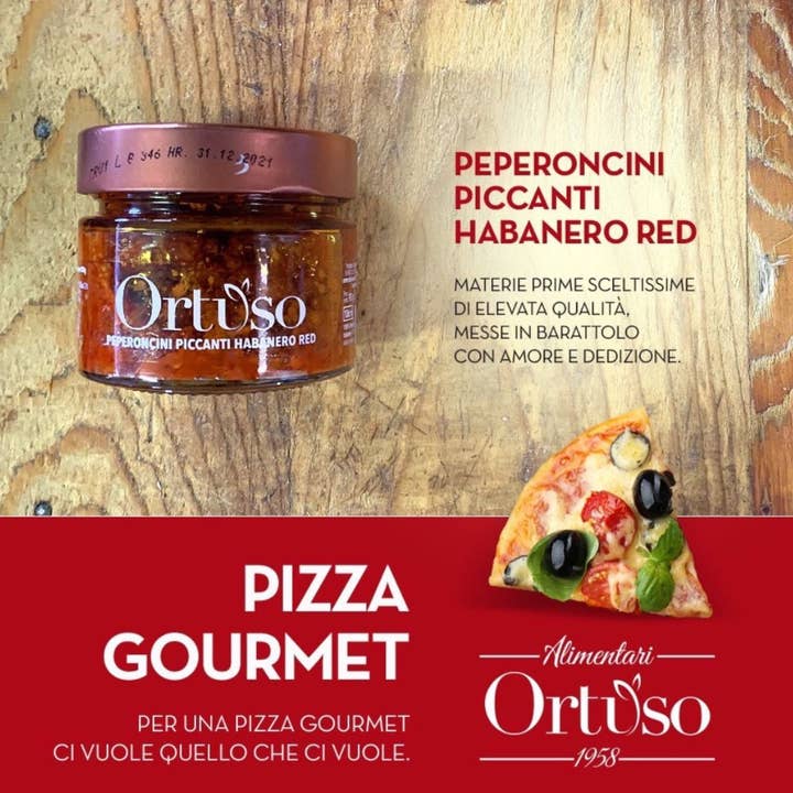 Olearia Ortuso - Wholesale Hot Sauce - Spicy Habanero Red Ortuso in EVO Oil3