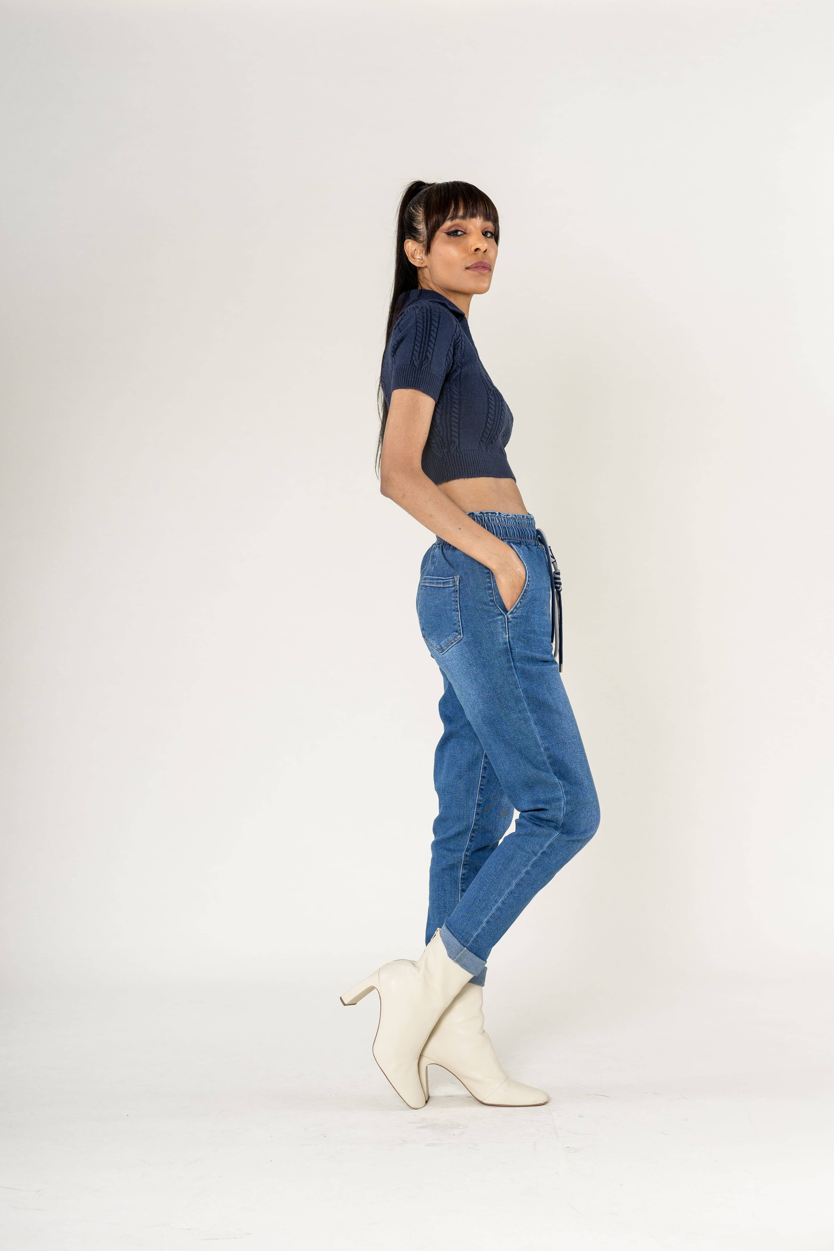 Nina Carter - Wholesale Pants - Women's - Panta jogg leopard elastic waist with drawstring P50018