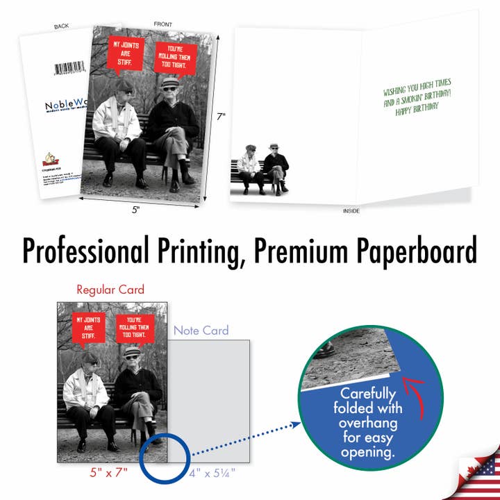 NobleWorks - Wholesale Birthday Card - Birthday Card - Men Stiff Joints4