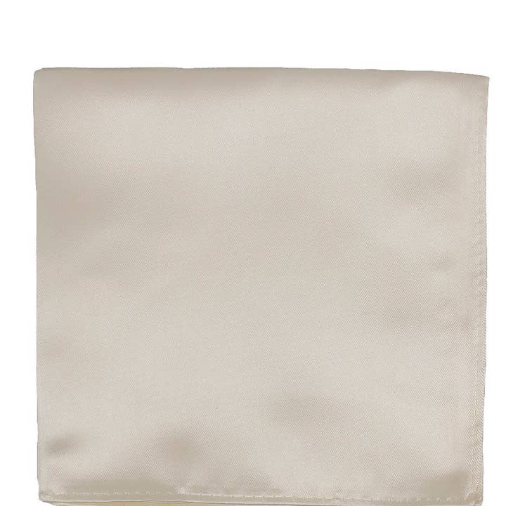 Cardi International - Wholesale Pocket Square - Men's - Ivory Eternity Pocket Square0