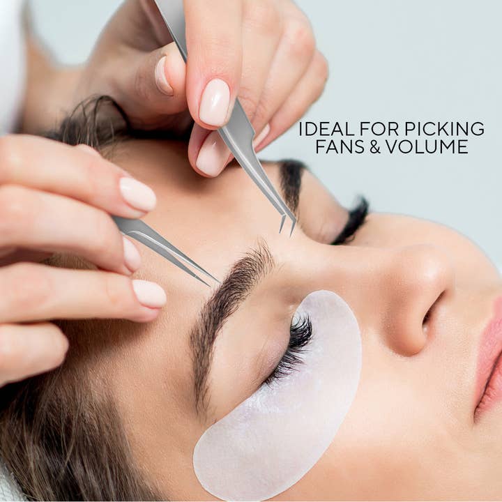 Stacy Lash - Wholesale Fake Lash Applicator - Stacy Lash STL-13 Curved L-Shaped Multifunctional Tweezers for Eyelash Extensions2