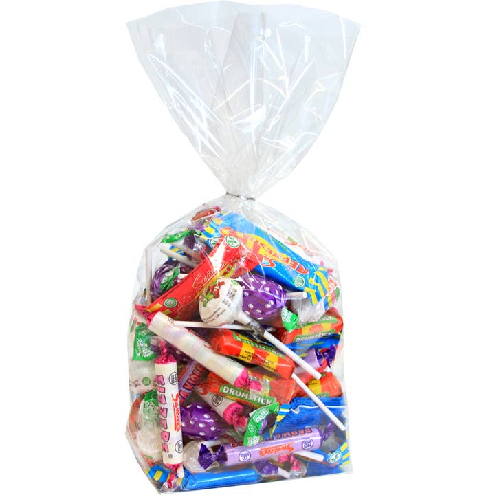 Candi Gifts – wholesale Cellophane bag – Clear Candy Bags - Sweet Bags (medium pk100)1