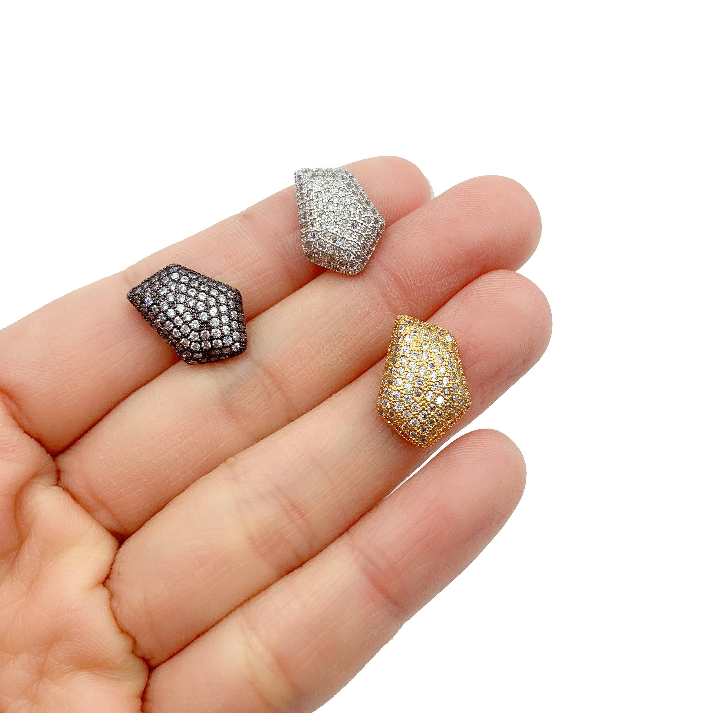 findings4uGem - Wholesale Craft Supplies - Irregular Shape Beads Gold Filled for DIY Jewelry, BD0110