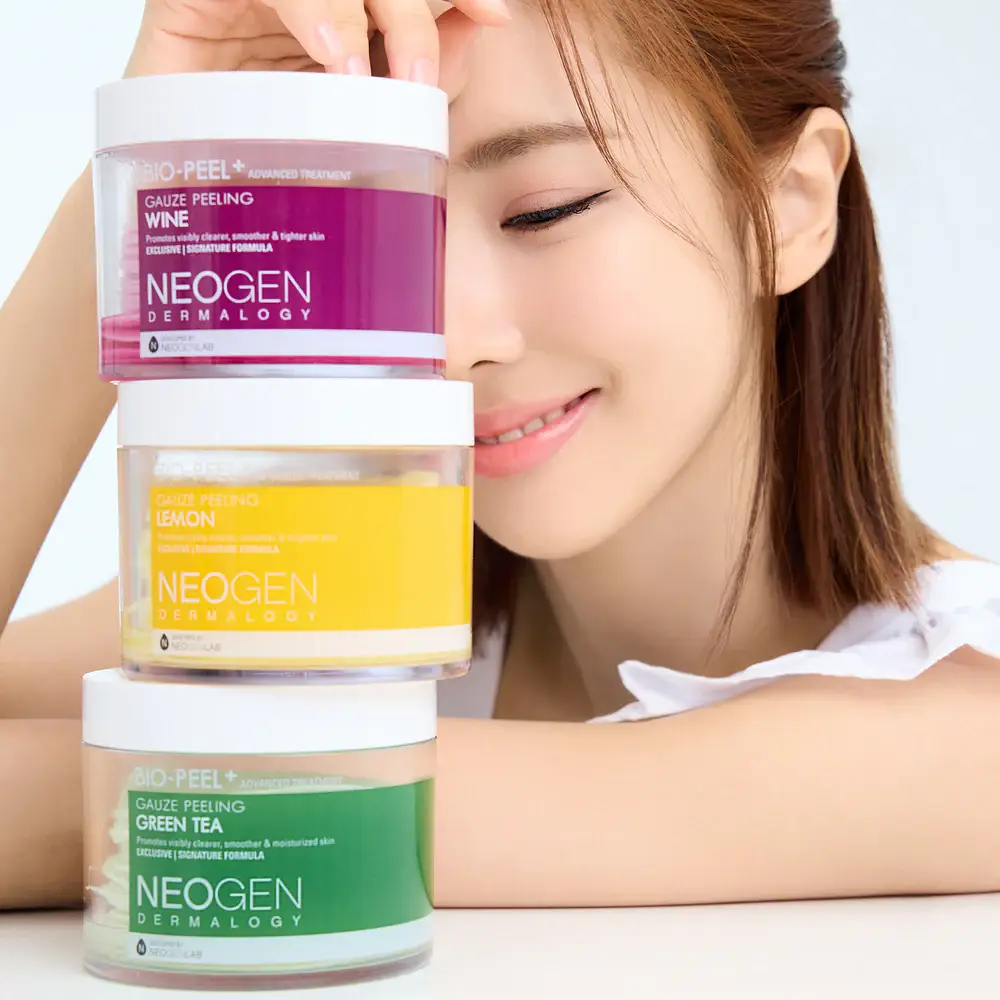 Kosmic - Kbeauty Skincare - Vente Exfoliants/Gommages visage - [Neogen] Tampons exfoliants Bio Peel en gaze - lot de 30 (3 types), 200 ml8