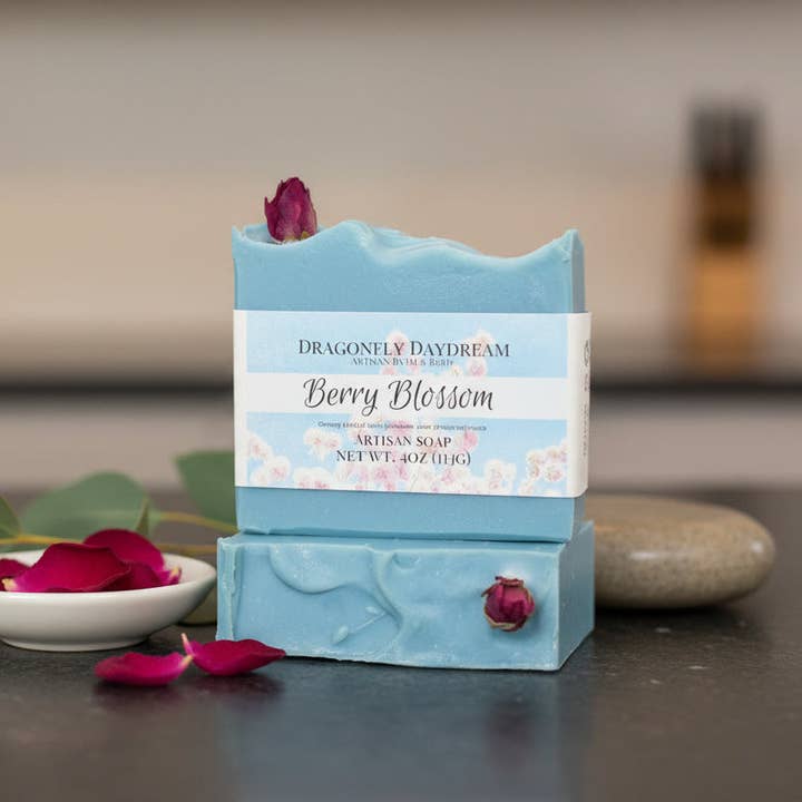 Dragonfly DayDream - Wholesale Bar Soap - BERRY BLOSSOM Artisan Soap6