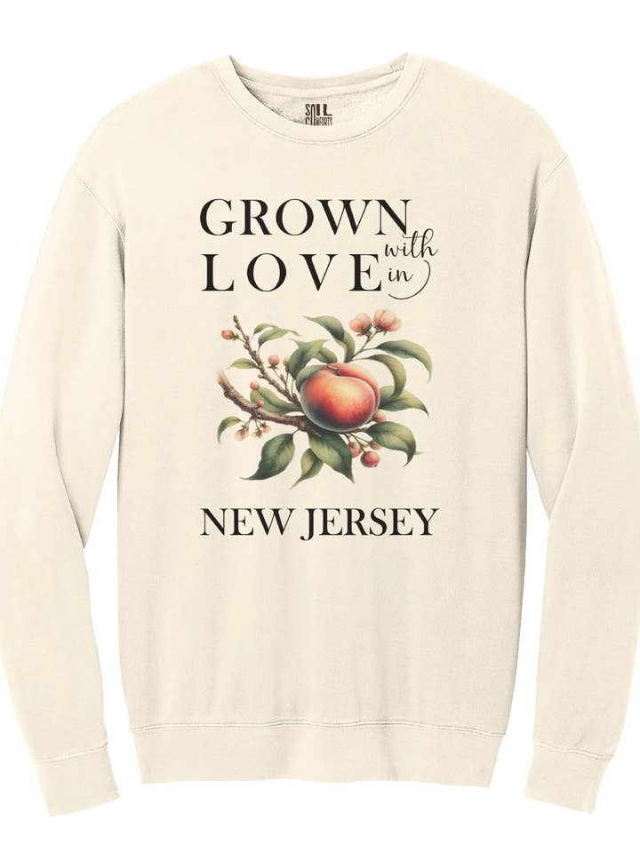 New Jersey Persikor Sweatshirt för wholesale av Soil Comforts