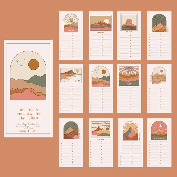 Good Tuesday (Once Upon a Tuesday) - Vente Calendrier - Calendrier d'anniversaire non daté | Desert Sun2