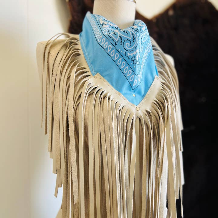 Dirty Mojave - Wholesale Bandana - Women's - Desert Dusted Collar Bandana Fringe Western Scarf 0