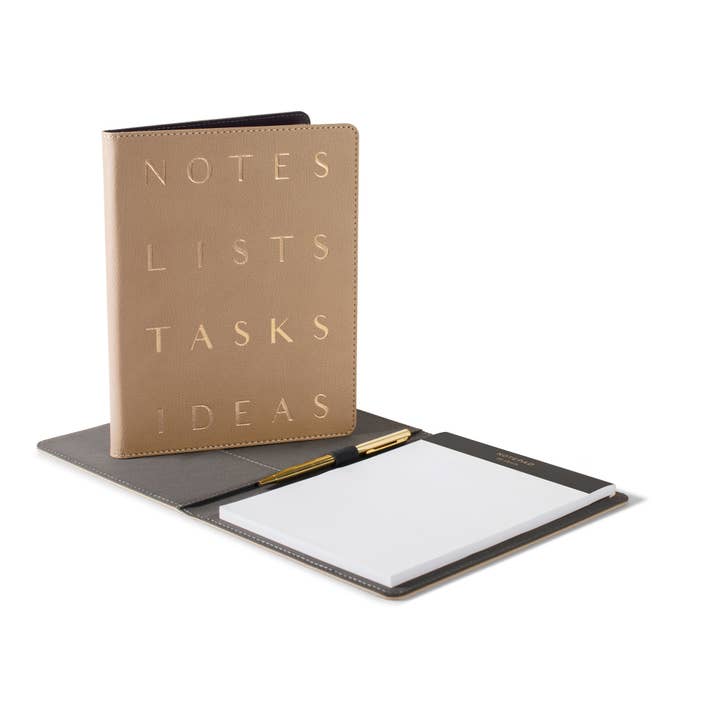 Fringe Studio - Wholesale Notepad - LETTER STACK KHAKI SIGNATURE SMALL PADFOLIO