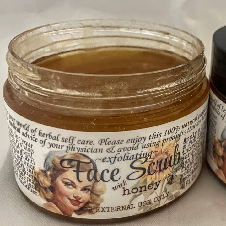 Gommage Exfoliant pour le Visage au Miel Gommage Facial Doux pour une Peau Douce et Radieuse pour la vente par Smittys Little Farm