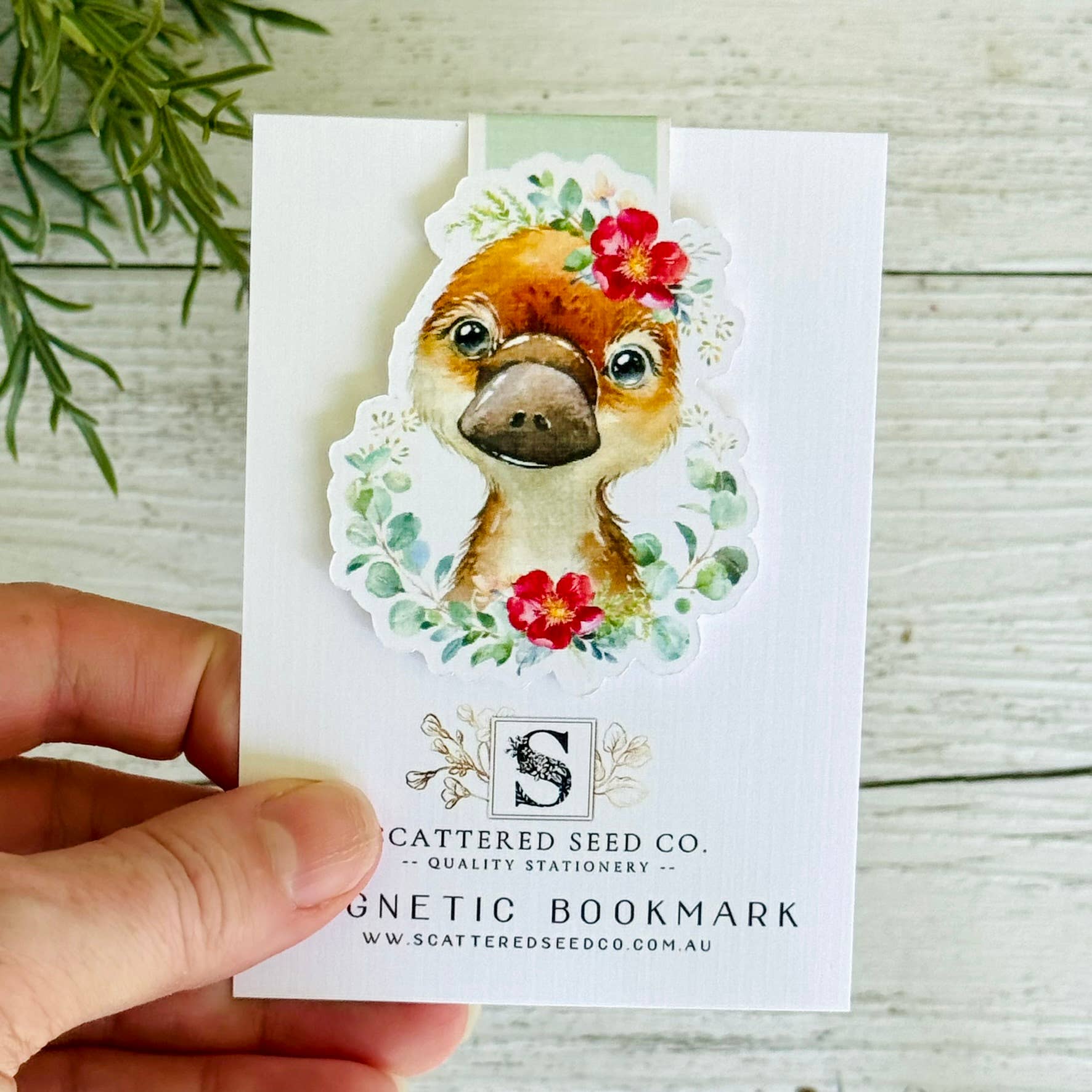 Scattered Seed Co - Wholesale Bookmark - Austalian Animals Magnetic Bookmarks 4 designs - Koala - Wombat - Kangaroo - Platypus4