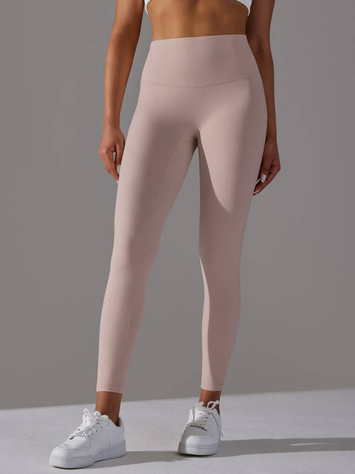 HIDDENBRAND - Wholesale Athletic/Lounge Leggings - Women's - Double-Sided Brushed Nude Breathable Yoga Pants25