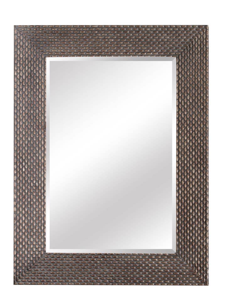 Terrace Weave Wood Frame Decorative Wall Mirror for wholesale by SBC Decor