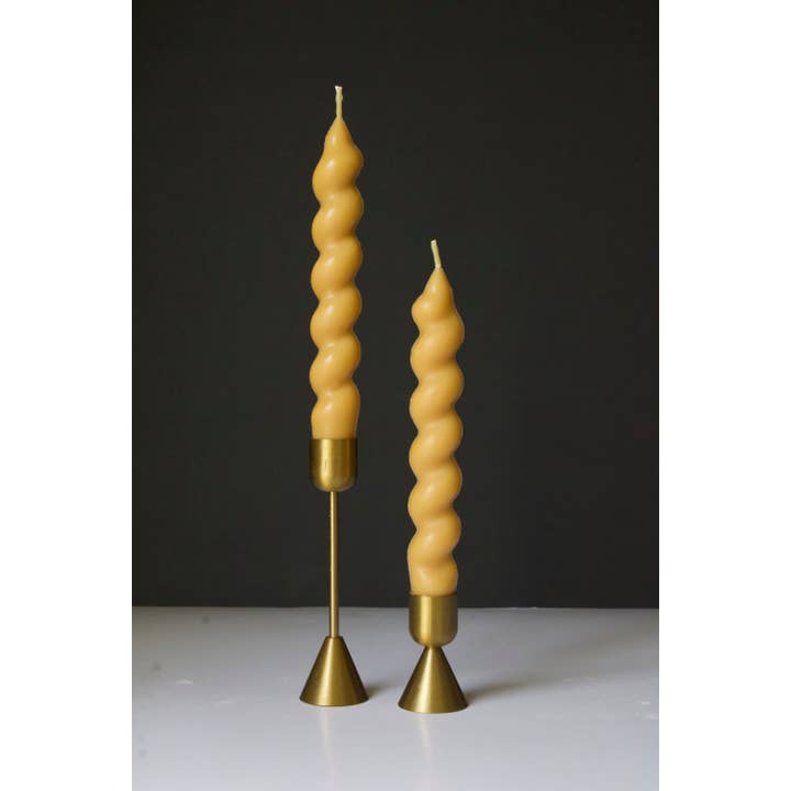 MarneyAsh – Vela/castiçal cónico por atacado – Conjunto de Velas Swirl Taper, 2pc Castiçais Torcido, Decoração de Casa3