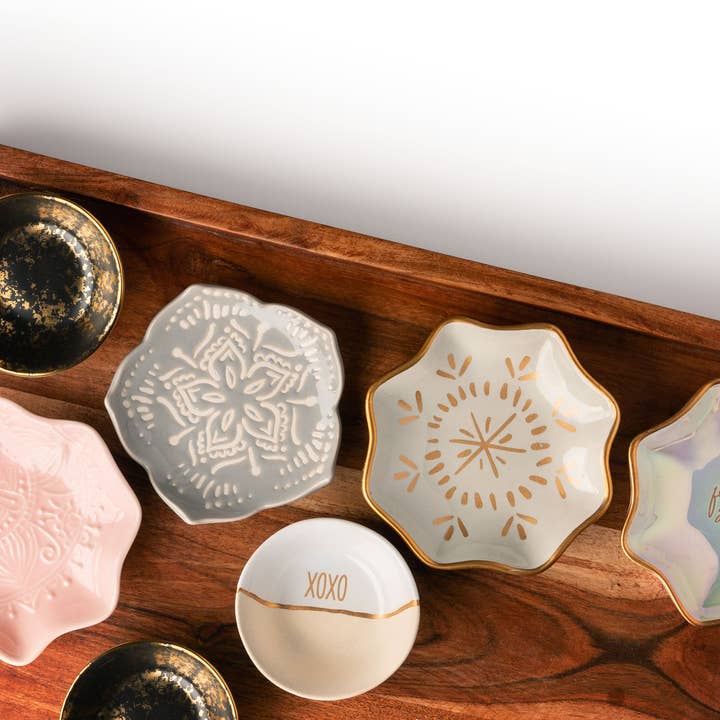 Karma – wholesale Jewellery dish – Large Shaped Trinket Trays2