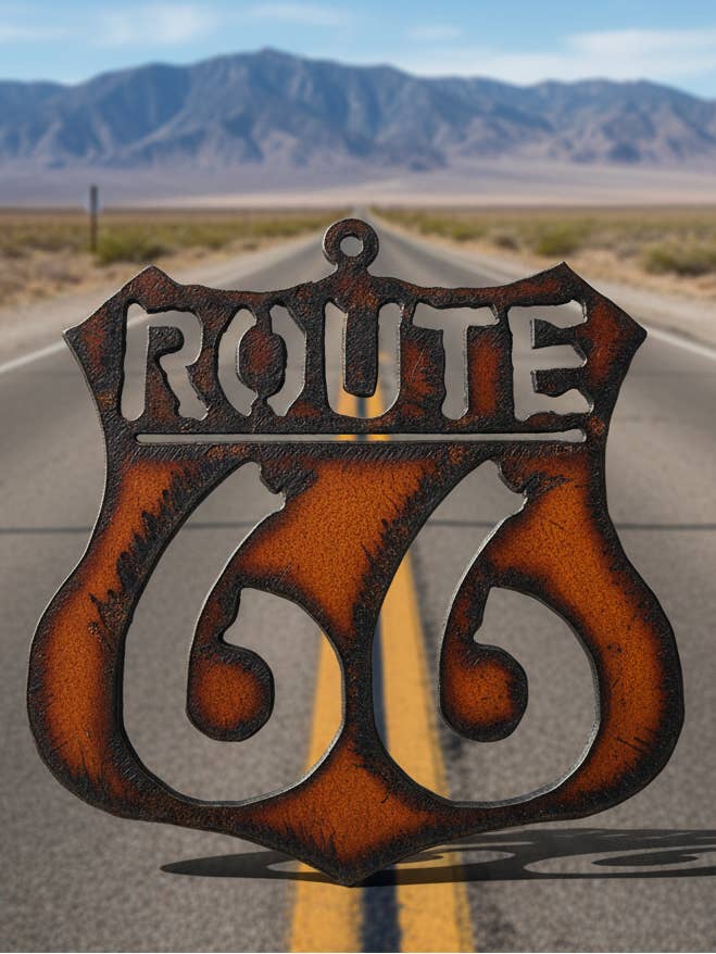 rute 66 Ornament for engroshandel hos Universal Ironworks USA