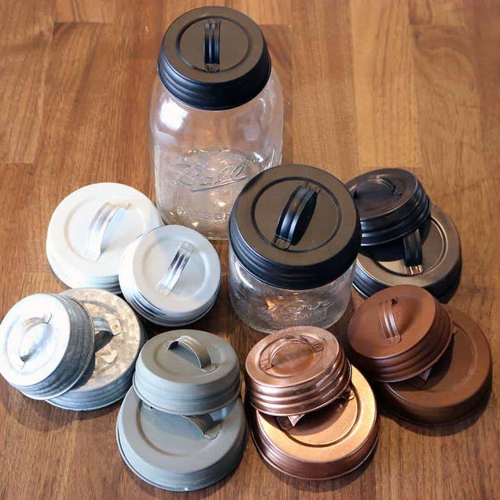 Mason Jar Lifestyle - Wholesale Jar - Handle / Canister Lid for Mason Jars4