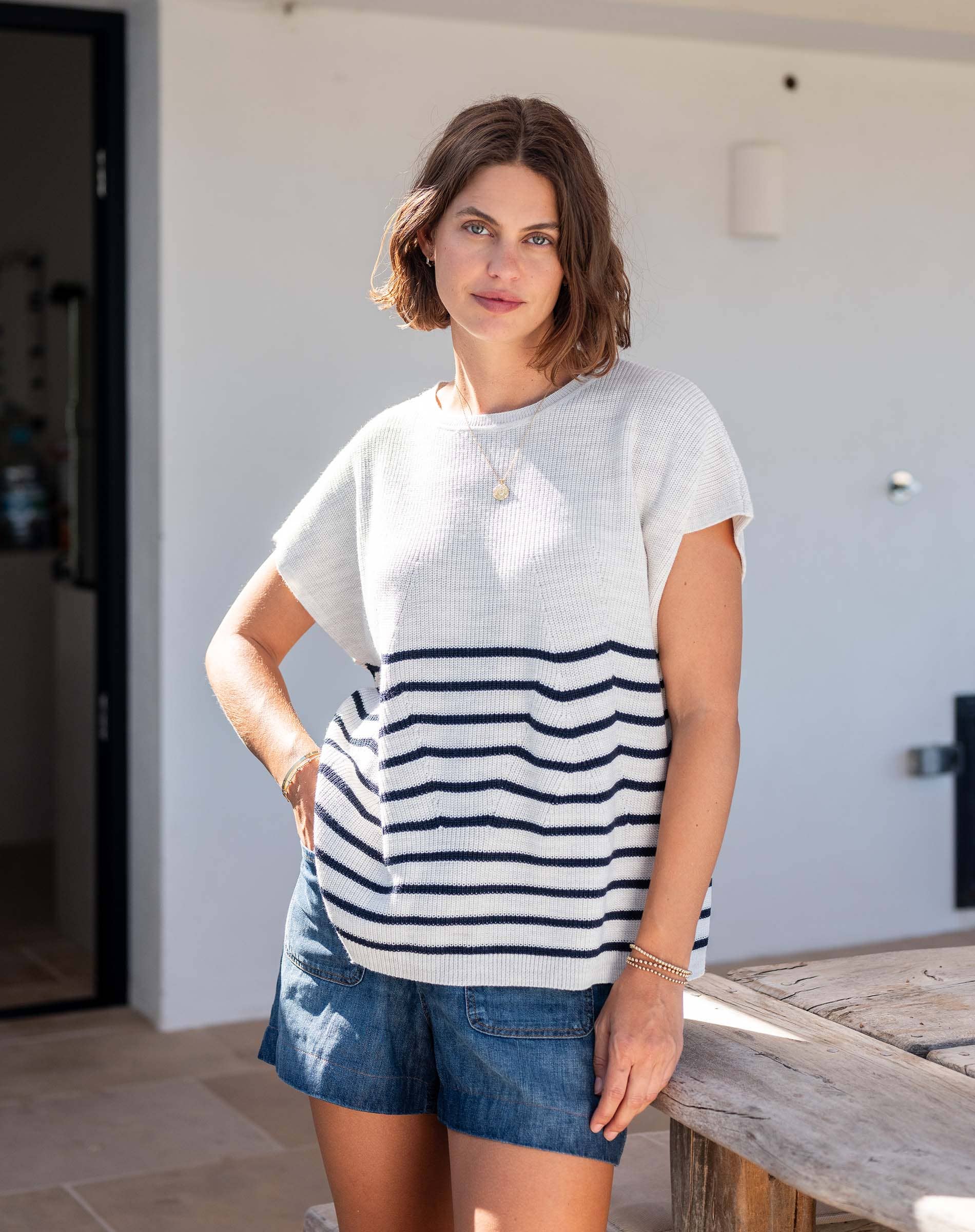 MERSEA - Wholesale Knit Sweater - Women's - Camden Short Sleeve Sweater8