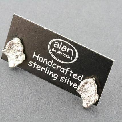 Makers & Providers - Wholesale Stud/post earrings - Textured Stud - Small - Silver Sparkle