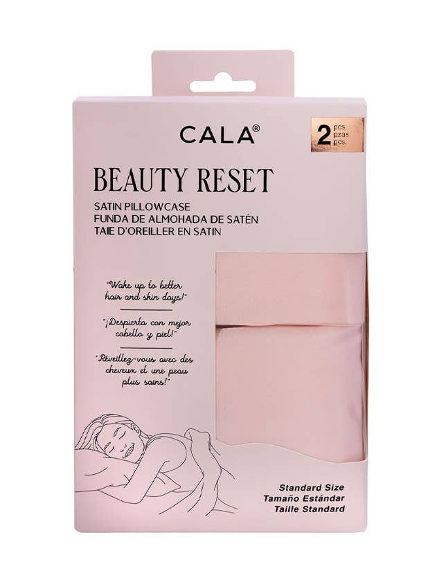 CALA 69121 Pink Beauty Reset 2 Satin Pillowcase - 6 set for wholesale by PINEAPPLE Beauty