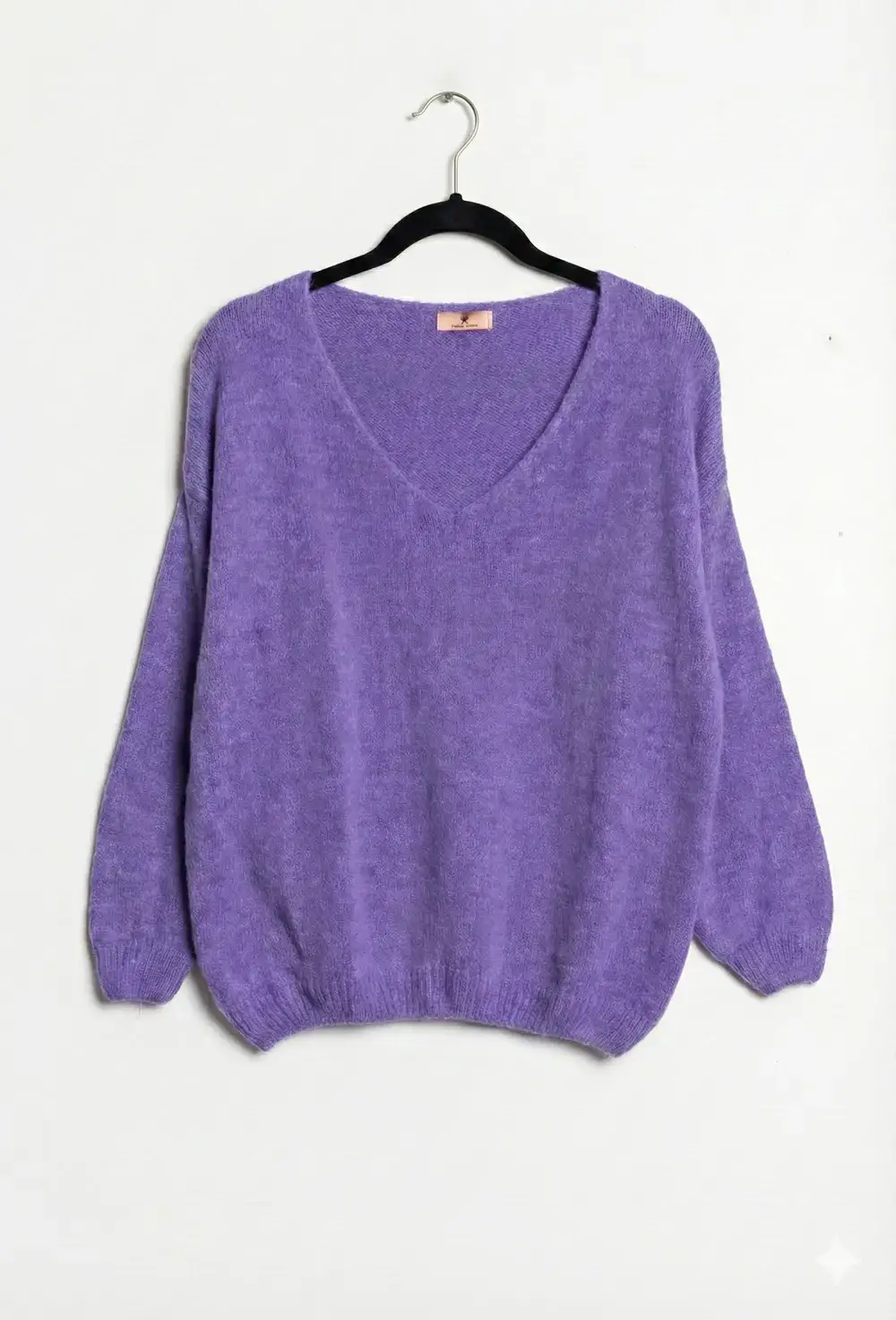 Mimi & Gogo - Vente Pull en maille – femme - Pull uni basique @20127_uni2