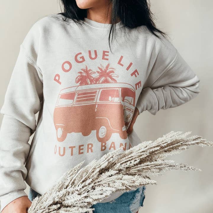 Dust Outer Banks Pogue Life Sweatshirt for wholesale on Faire