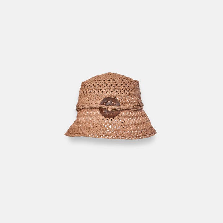 SANS-ARCIDET PARIS - Wholesale Bucket Hat - Women's - ARLETTE BOB SS24 - Raffia Bucket Hat
