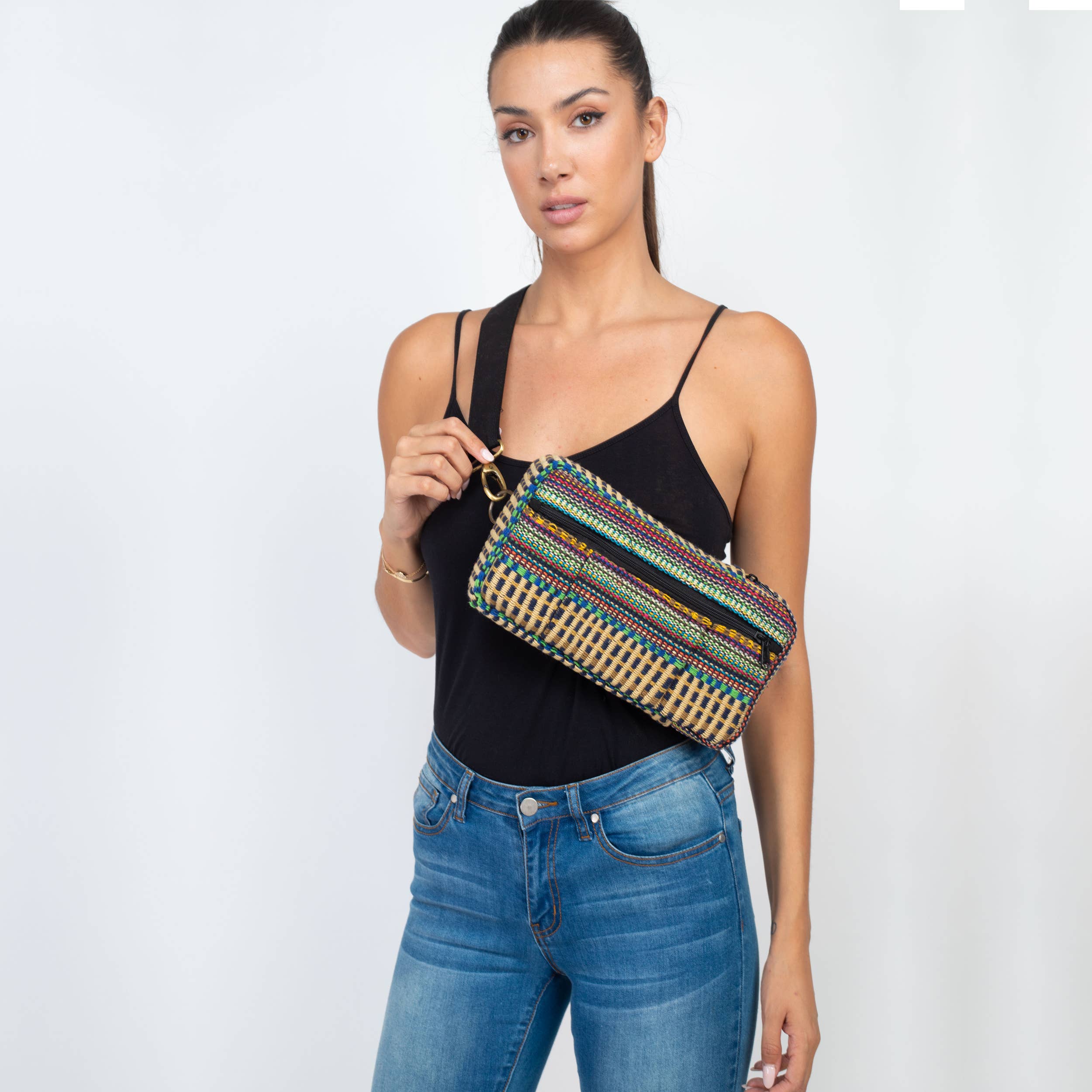 Lakhays Collection Inc. - Wholesale Crossbody Bag - Women's - Jacquard Sling Chest Bag8
