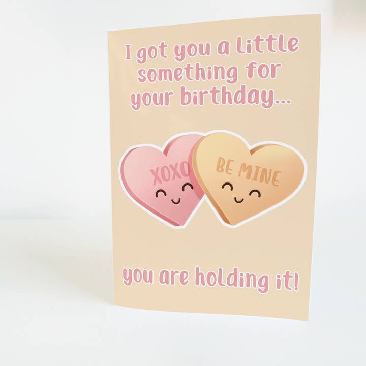 Join The Creative Side – Großhandel Geburtstagskarten – Candy Hearts, Lustige Geburtstagskarten, Grußkarte,1