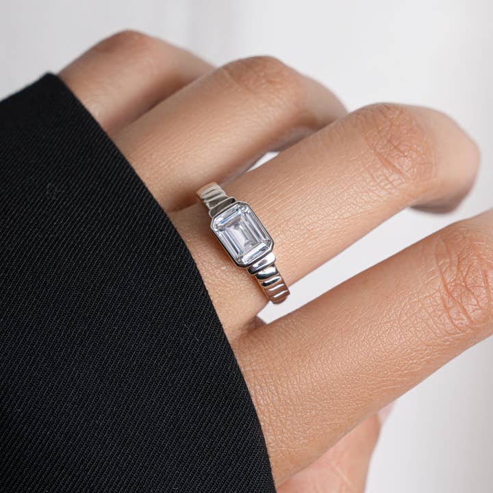 Sami Jewels – Engroshandel Solitairering – Hvid CZ-udtalelsesring3