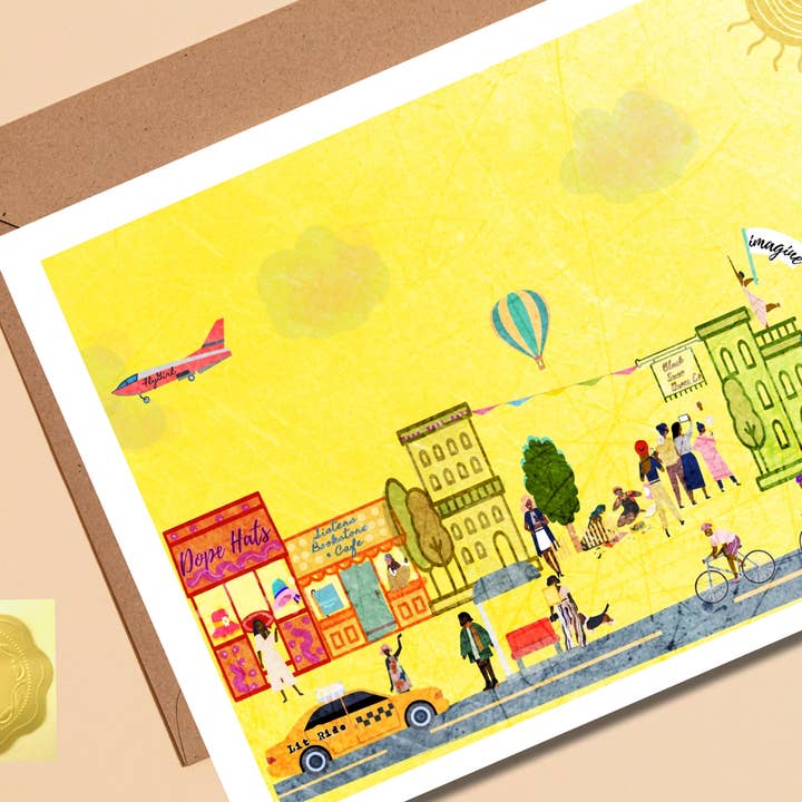 Imagine Town for wholesale by Some of Us Notecards, LLC