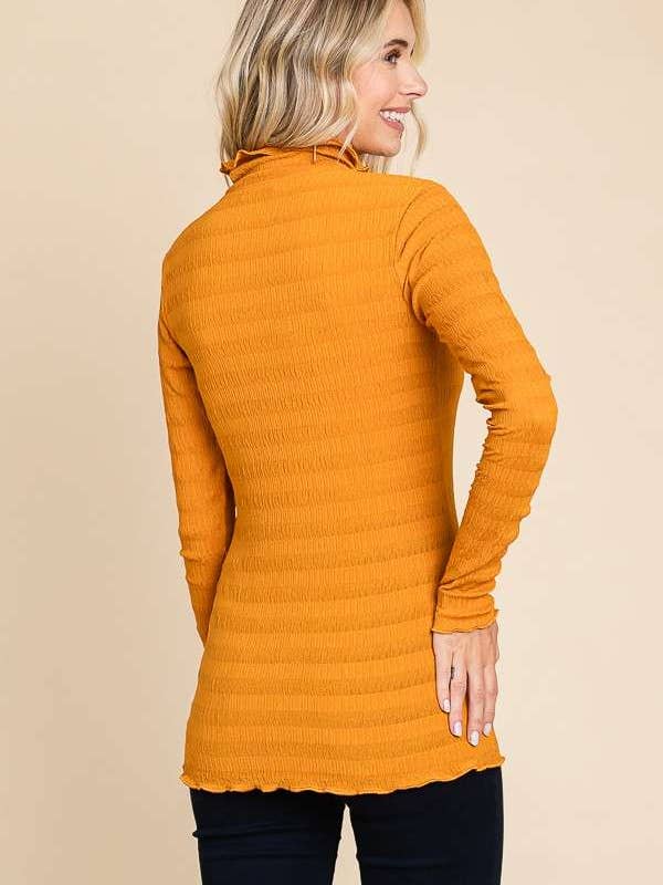 Culture Code - Wholesale Knit Top - Women's - CJT1944L - TURTLE NECK FITTED LSLV TOP15