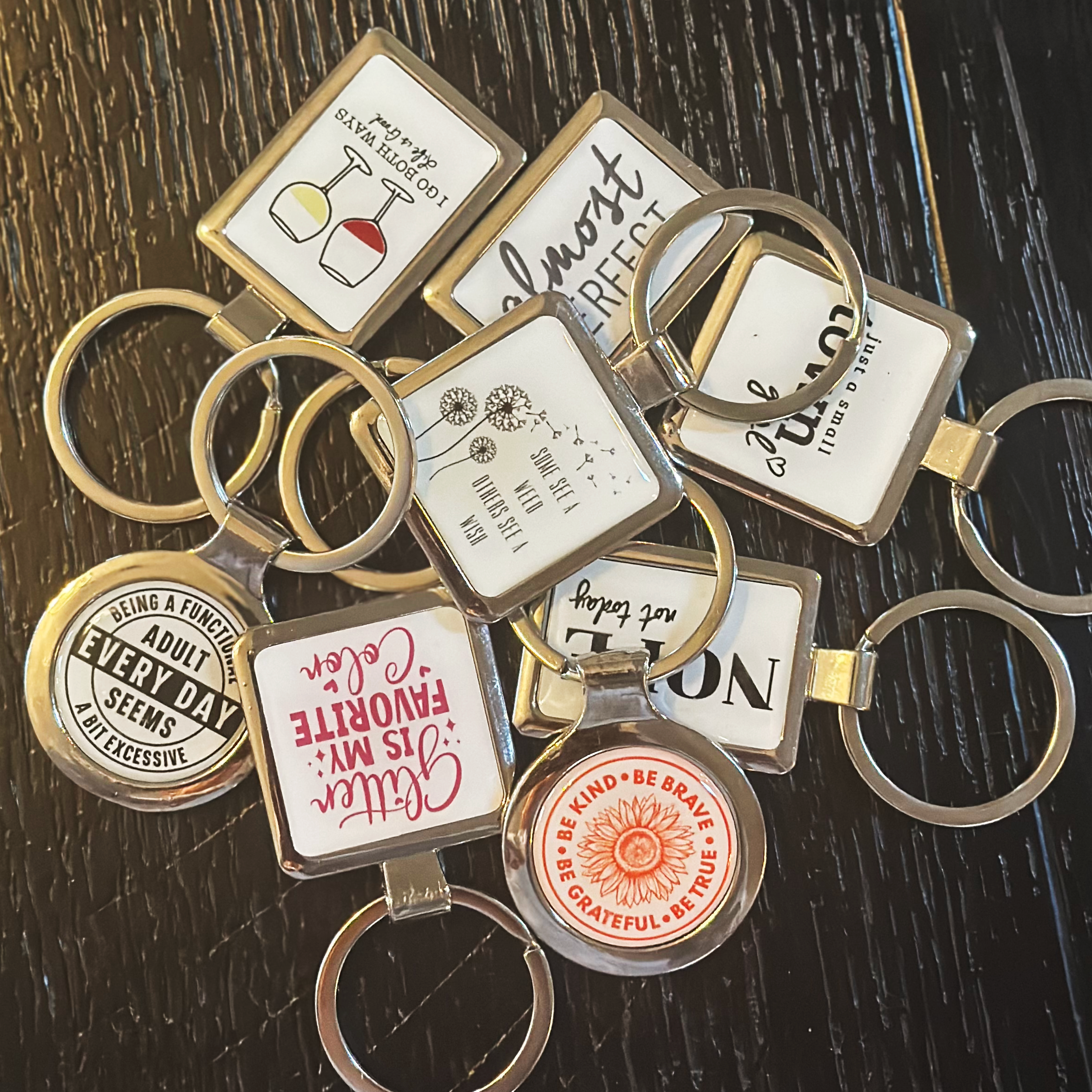 Chloe & Lex - Vente Porte-clés – femme - Porte-clés amusant - Porte-clés "Presque parfait"2