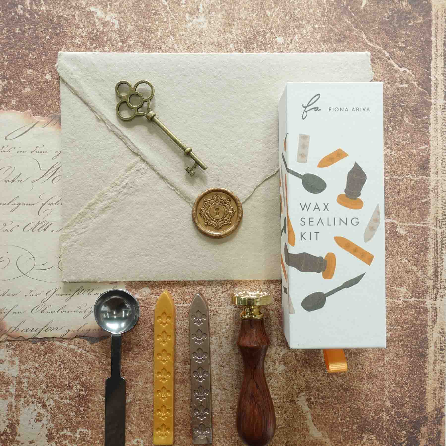 Fiona Ariva - Wholesale Rubber/decorative stamp - Keyhole wax seal stamp, wax seal kit or stamp head3