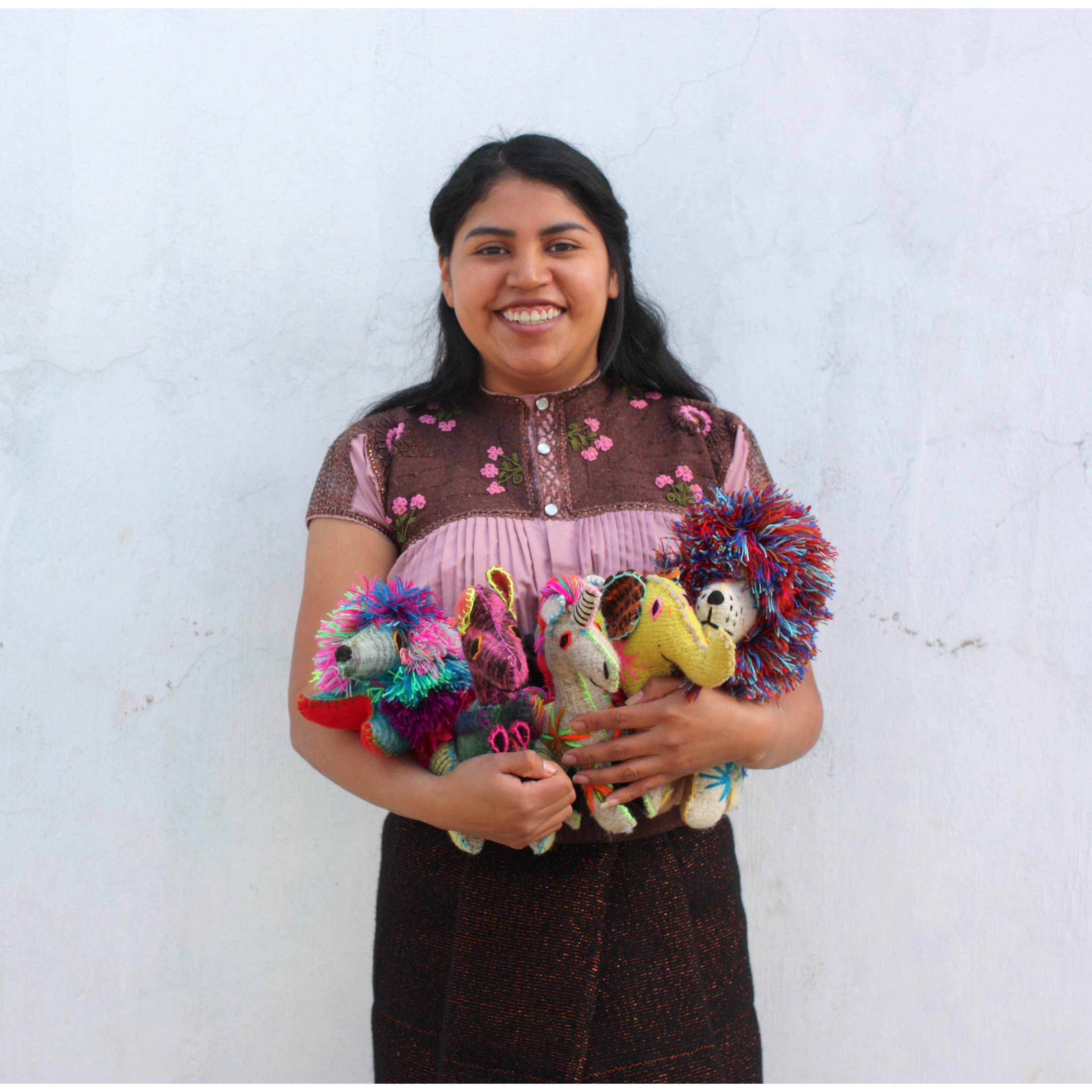 Lumily – wholesale Decorative tabletop object – Lily the Unicorn: Repurposed Wool Boho Decor - Mexico3