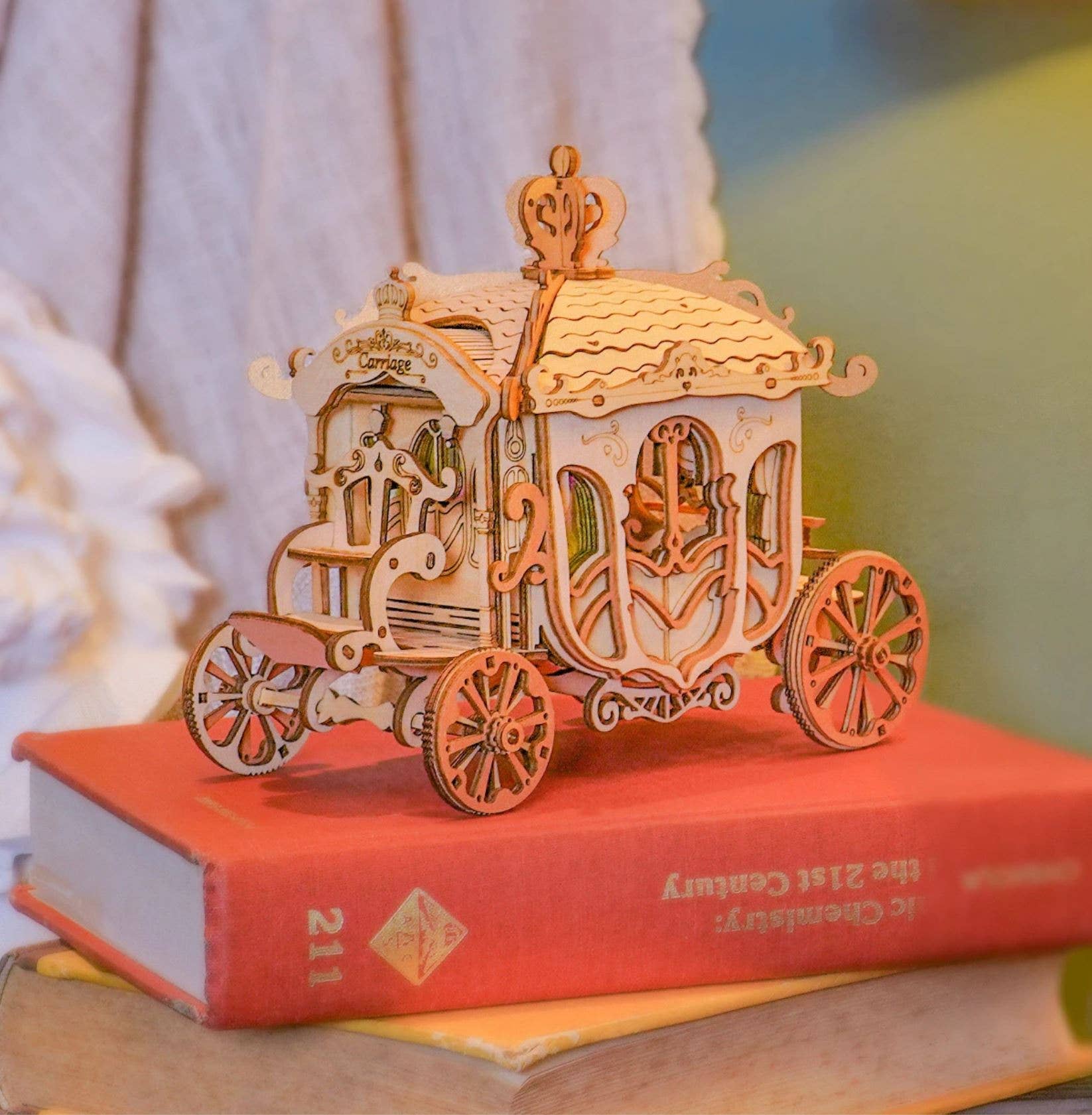 Hands Craft - Wholesale Puzzle - Kids - 3D Laser Cut Wooden Puzzle: Carriage2