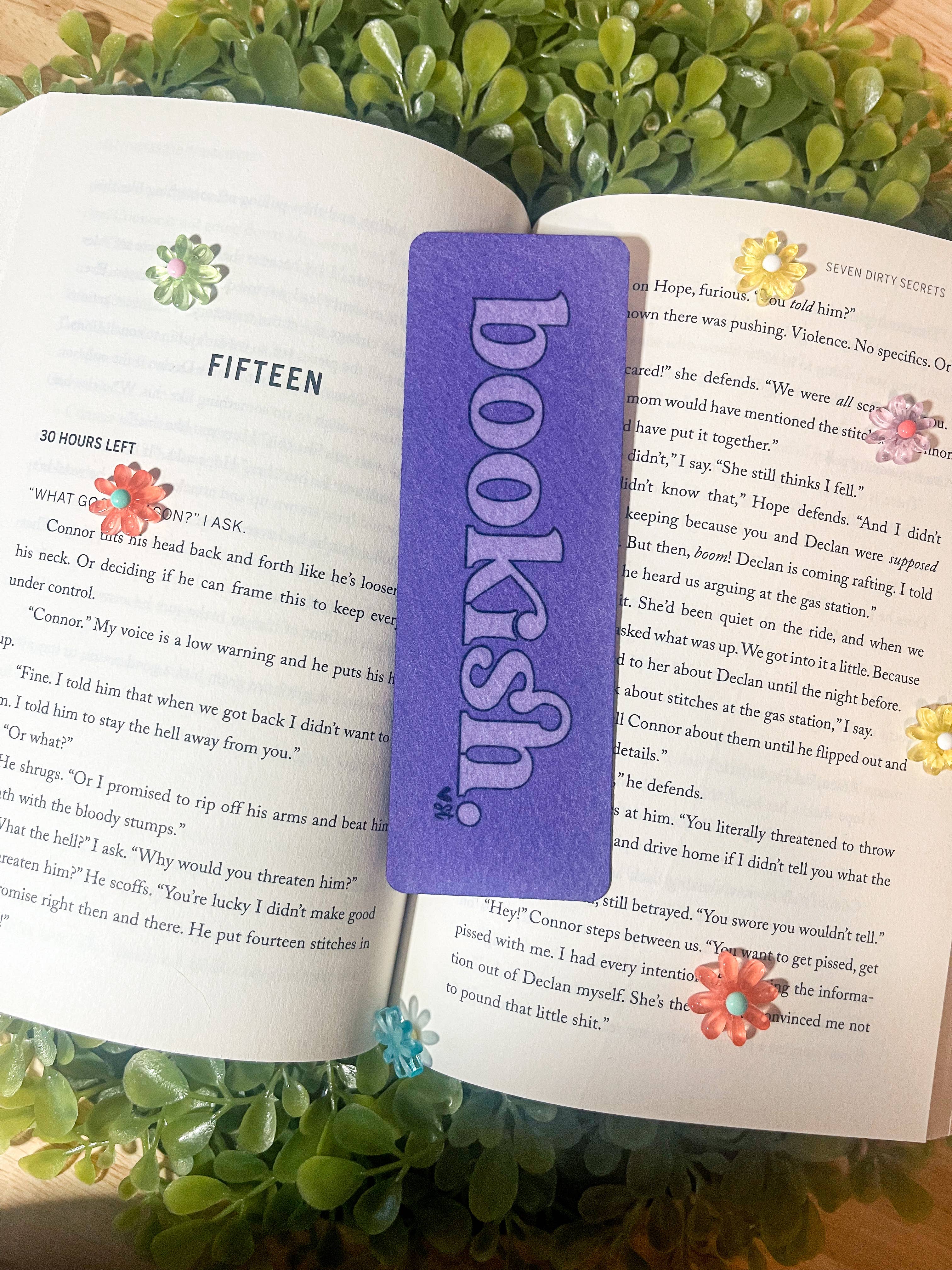 Sharp Thoughtlings - Vente Marque-page - Livresque. Marque-page monochrome en feutre10