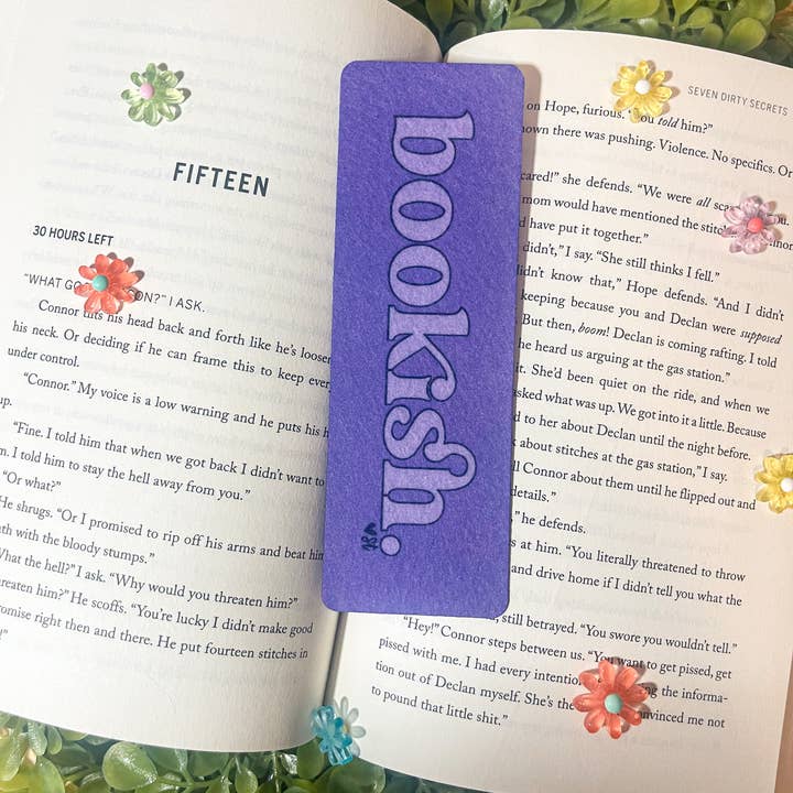 Sharp Thoughtlings - Vente Marque-page - Livresque. Marque-page monochrome en feutre10