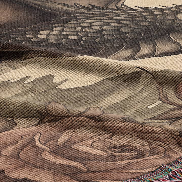 MagicMerchEmporium - Wholesale Throw Blanket - Mythical Dragon Woven Throw Blanket2
