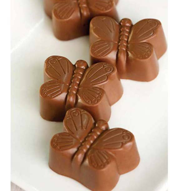 John Kelly Chocolates - Wholesale Chocolate Box - 4 Piece Milk Chocolate Butterflies2